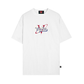 Áo thun unisex vải cotton co giãn 4 chiều trắng xanh "vicolas house" v vicolas