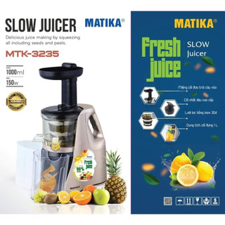 Máy ép chậm Matika MTK3235, máy ép chậm cổ nhỏ