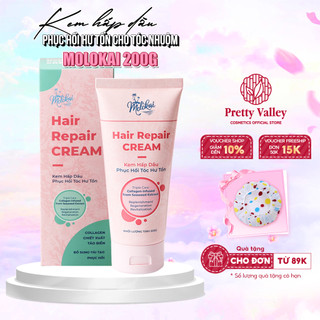 Kem hấp dầu phục hồi tóc nhuộm Molokai, bổ sung Collagen giảm gãy rụng, xơ rối - Pretty Valley Store