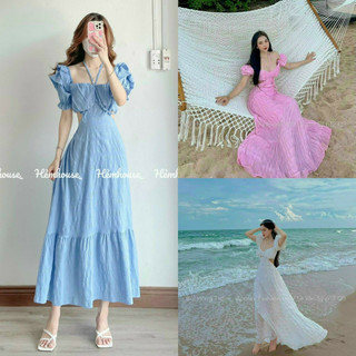 Đầm maxi mocking hở eo trẽ vai tùy ý siêu xinh cho nàng dạ hội, tiệc biển
