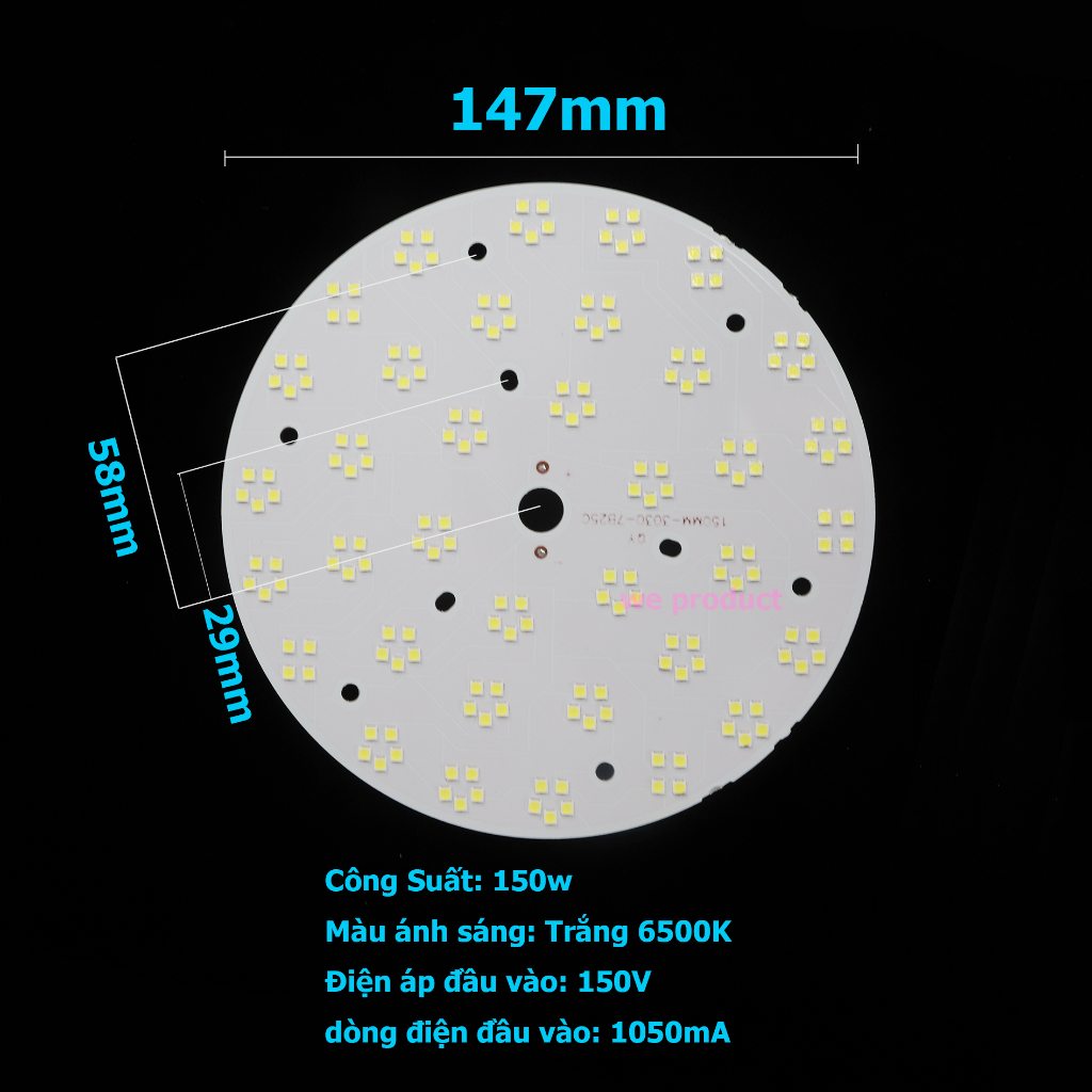 Chip LED Đèn Nhà Xưởng Công suất Cao 100W 150W 200W