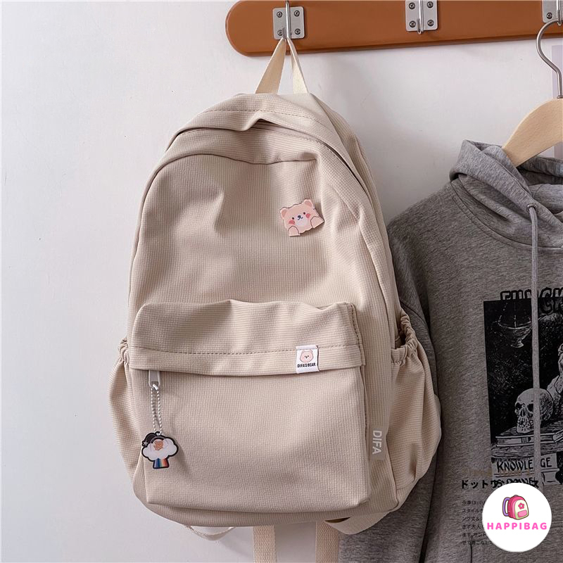 Balo Nữ HAPPIBAG đi học đi chơi, Ba Lô Thời Trang nhiều màu AL08