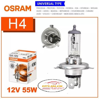 Bóng h4 - bóng đèn ôtô halogen osram original 12v 55/60w nhập khẩu chính hãng
