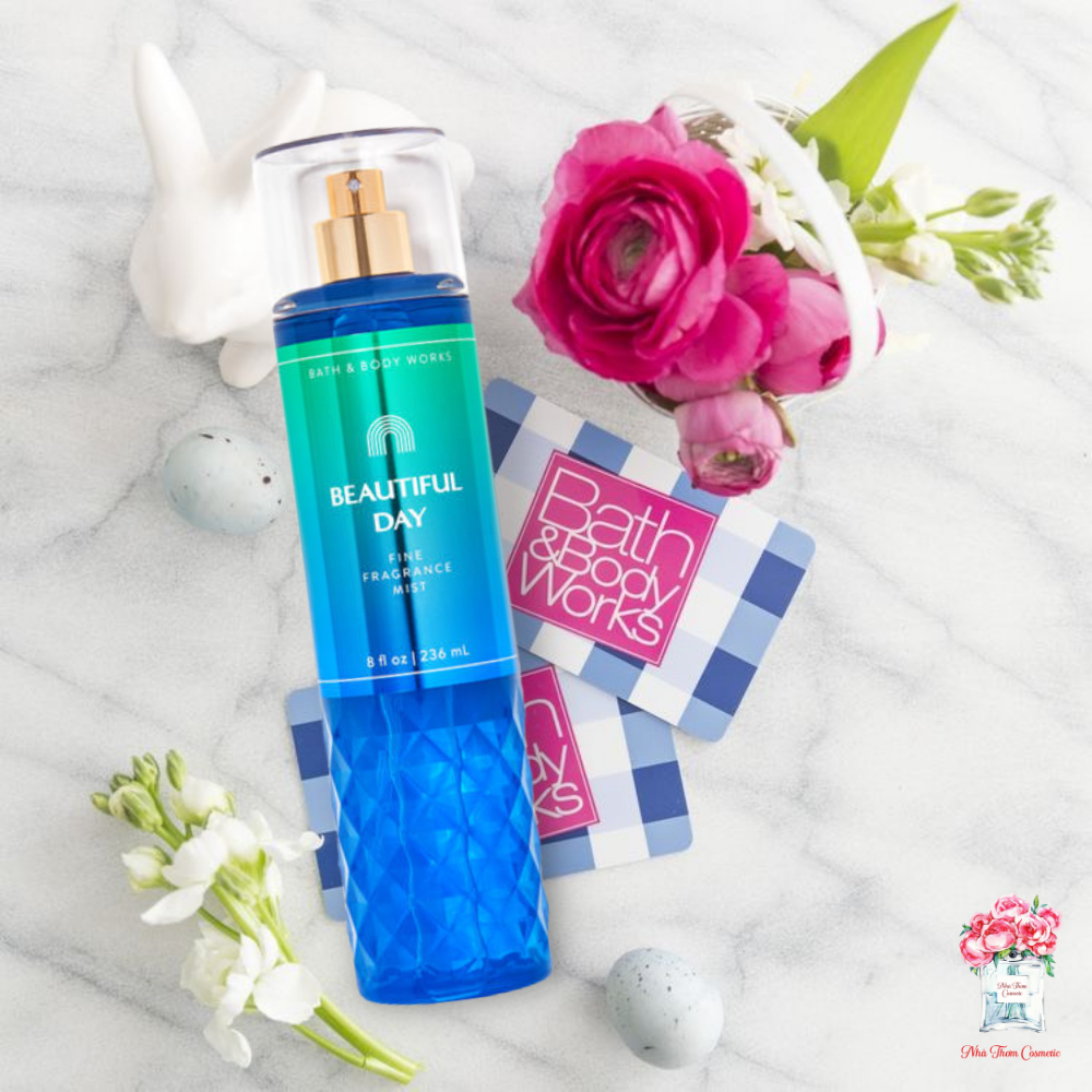 Xịt Toàn Thân Bath & Body Works Beautiful Day Fragrance Mist Hương Thơm Hoa Cỏ Nhẹ Nhàng Lôi Cuốn 236ml