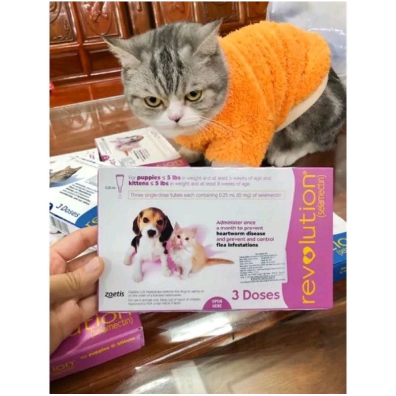 [ 1 tuýp ] Nhỏ Gáy Revolution Cho Chó Mèo