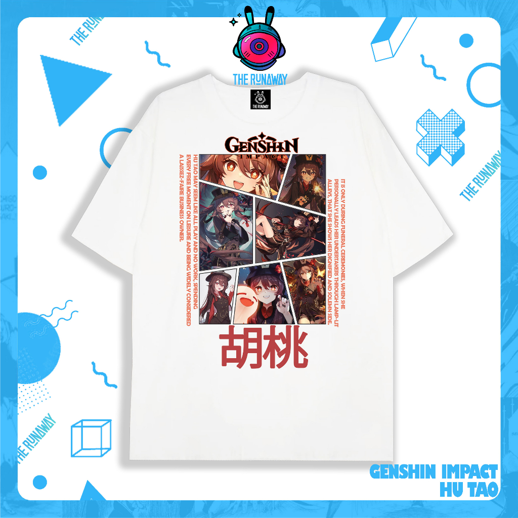 Áo phông Genshin Impact: Hutao Nam / Nữ by The Runaway