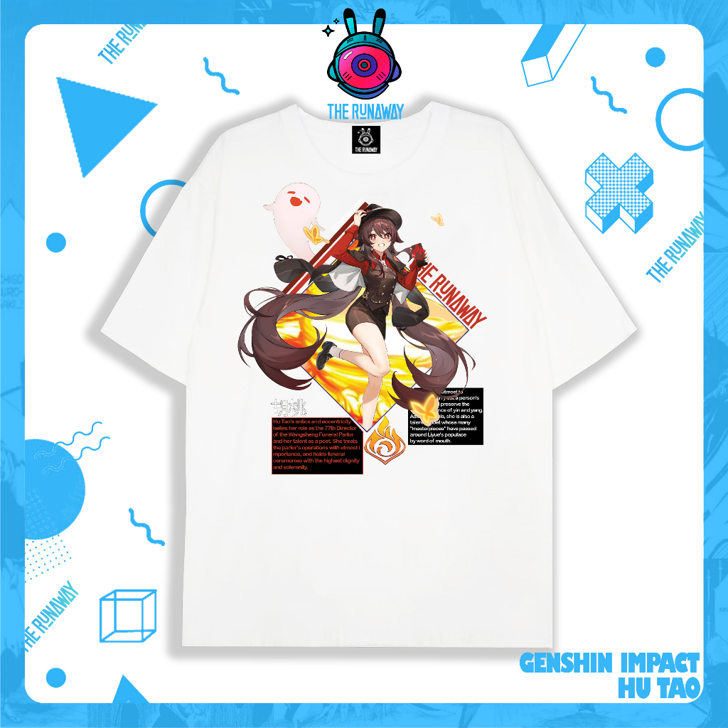 Áo phông Genshin Impact: Hutao Nam / Nữ by The Runaway