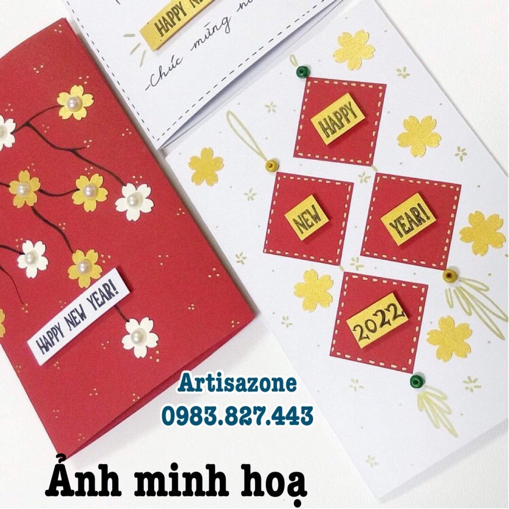 Phôi thiệp cắt sẵn  - Set 10 chiếc