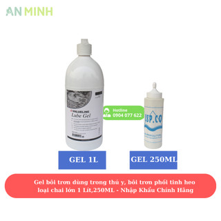 Gel bôi trơn Lube Gel dùng trong thú y, bôi trơn phối tinh heo loại chai 250ml-1 Lít