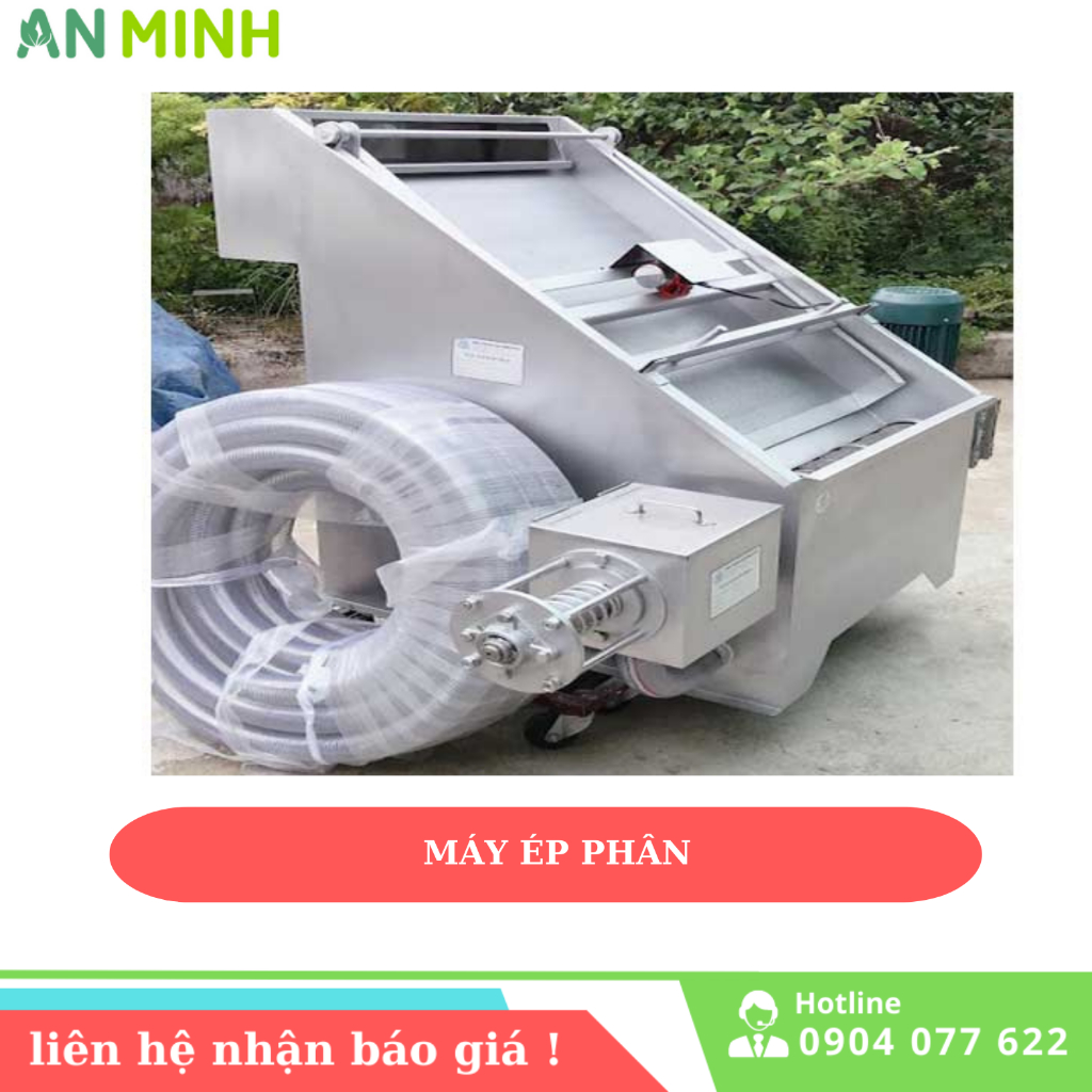 Máy ép tách phân , máy ép phân heo gà lợn
