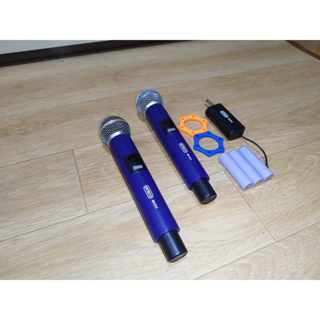 Micro hát karaoke pin sạc ONTEKCO MU03 không dây -  sạc ngay trên tay micro phù hợp mọi loa kéo, amply gia đình