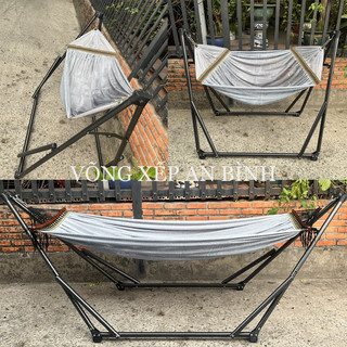 Combo Bộ Võng xếp Đa Năng An Bình, Khung Thép Sơn Tĩnh Điện, Chịu Lực 250kg - Hàng Chính Hãng