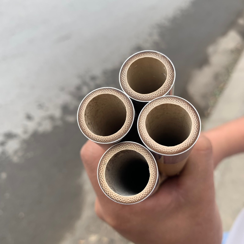 Phôi Sáo Trúc Bọc Inox 2 Đầu ( Nứa Đá Vùng Tây Nguyên )