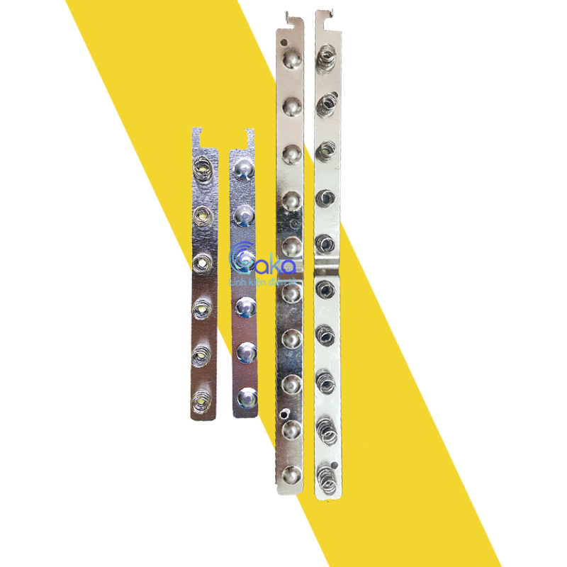 Cặp lò xo cực dương và cực âm có thể gắn 6 pin 10 pin 18650, chân tiếp xúc chân pin chuyên dụng