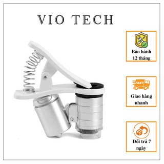 Kính lúp soi mẫu vật kẹp điện thoại 60X cao cấp siêu nét