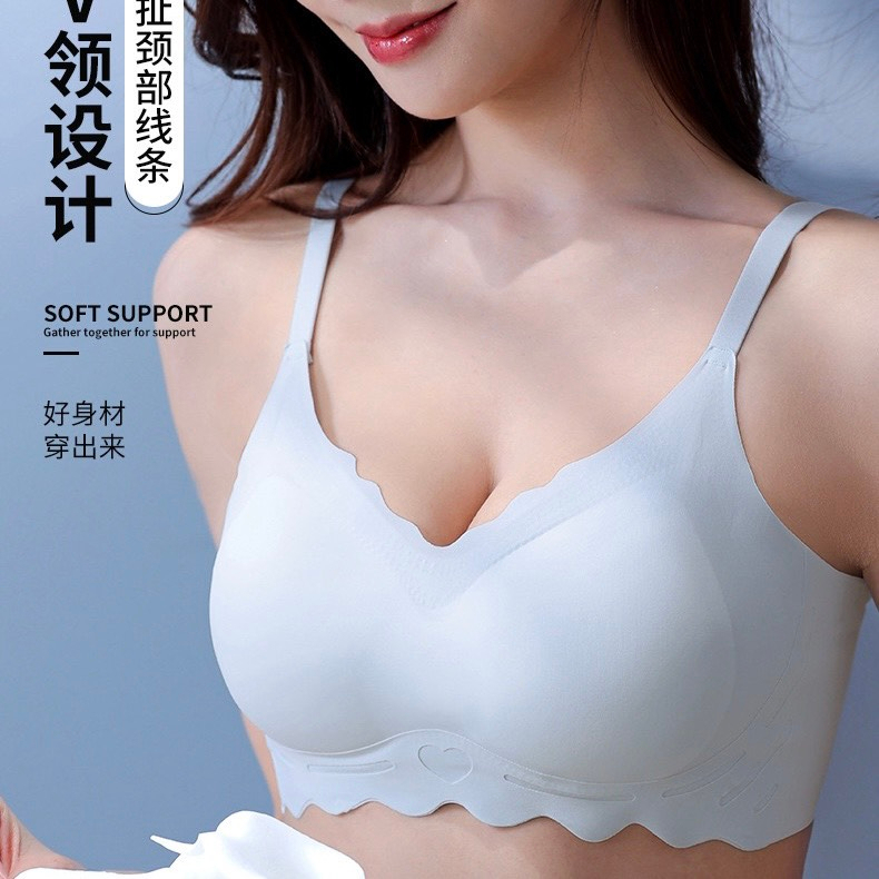 Áo Lót Su Đúc Viền Tim Tone Màu Pastel Đai Cao Nâng Đỡ Vòng 1 Hiệu Quả BJA07