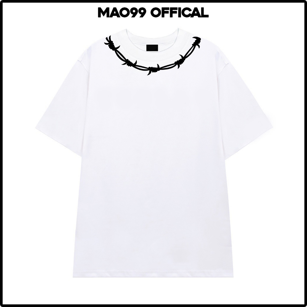 Áo Phông Unisex givechy Vòng Cổ dây gai Phong cách Boy phố 2023 100% cotton co giãn 2 chiều Mão 99