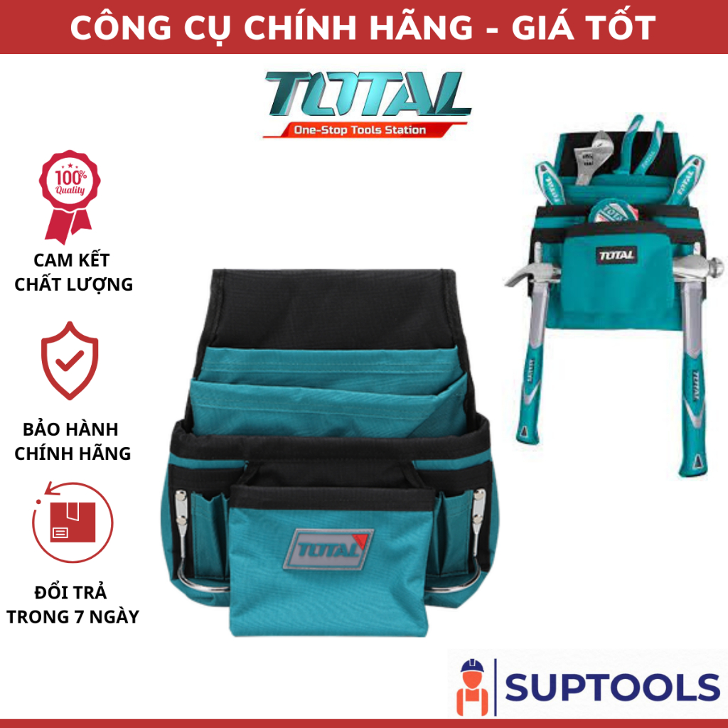 ĐỒ NGHỀ TOTAL Túi đựng công cụ đơn THT16P1011 [Chính Hãng 100%]