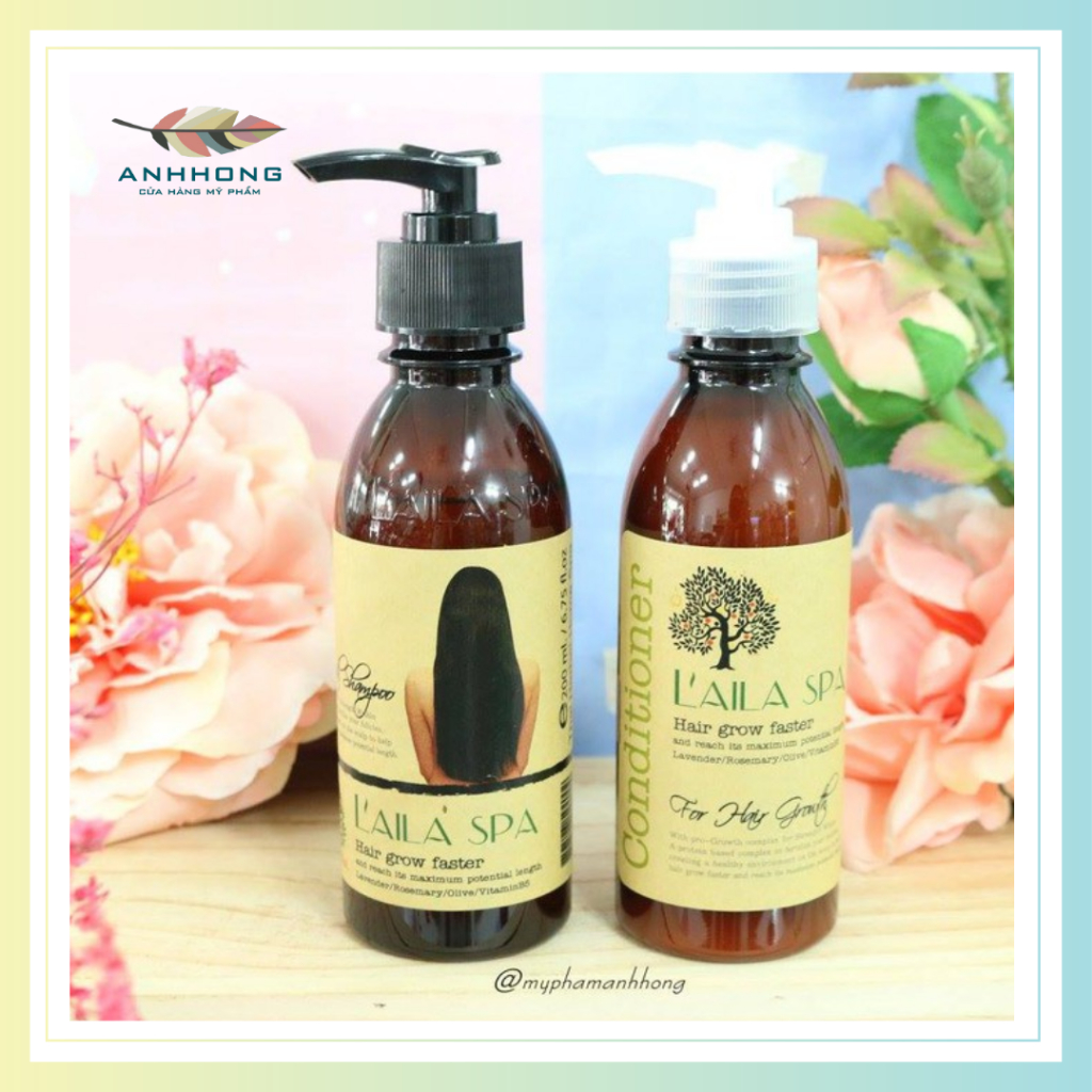 ( Auth ) Dầu Gội - Xả Kích Mọc Tóc Laila Spa