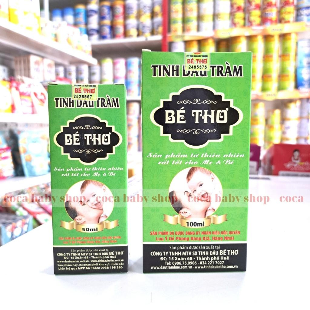 Tinh Dầu Tràm Huế Bé Thơ An Toàn Cho Bé Từ Sơ Sinh, Mẹ Bầu 50ml-100ml