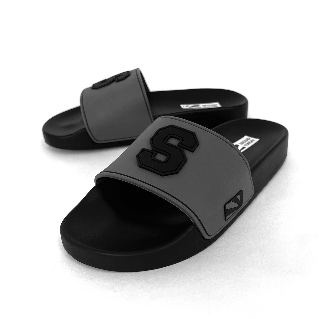 Dép Nam Nữ Unisex Quai Ngang Slipper chữ S dập nổi siêu hót