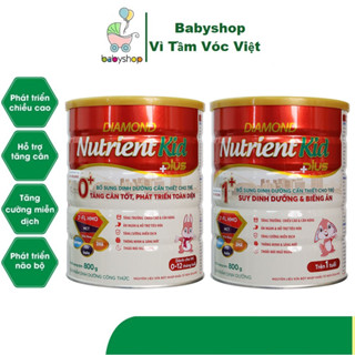 Sữa Bột Nutrient Kid Plus 0+ 1+ 800g Dành cho trẻ nhẹ cân thấp còi...