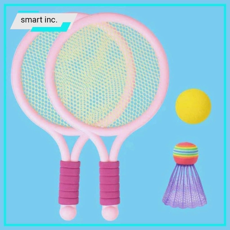 Bộ vợt cầu lông cho bé 2in1 kiêm tennis đồ chơi trẻ em đánh cầu lông vận động