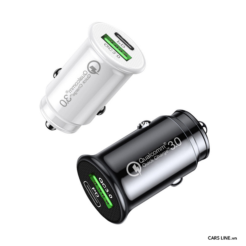 Tẩu sạc có cổng sạc tyce + usb - tẩu sạc QC3 sạc nhanh- QC+PD 36W | BigBuy360 - bigbuy360.vn