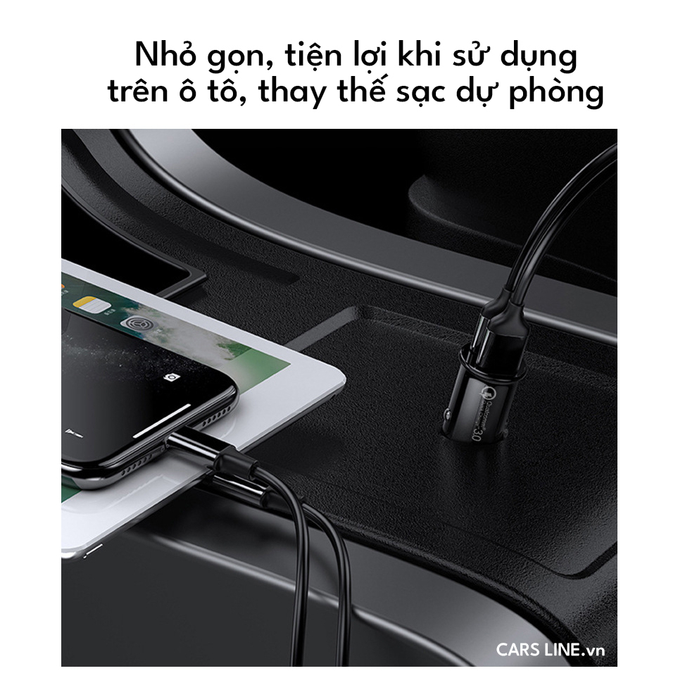 Tẩu sạc có cổng sạc tyce + usb - tẩu sạc QC3 sạc nhanh- QC+PD 36W | BigBuy360 - bigbuy360.vn