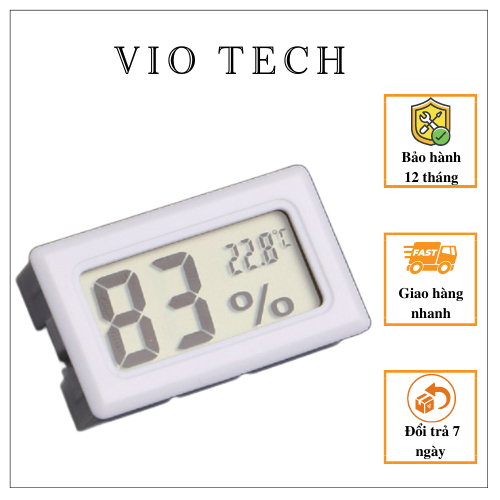 Nhiệt kế điện tử mini đo nhiệt độ và độ ẩm trong nhà và ngoài môi trường