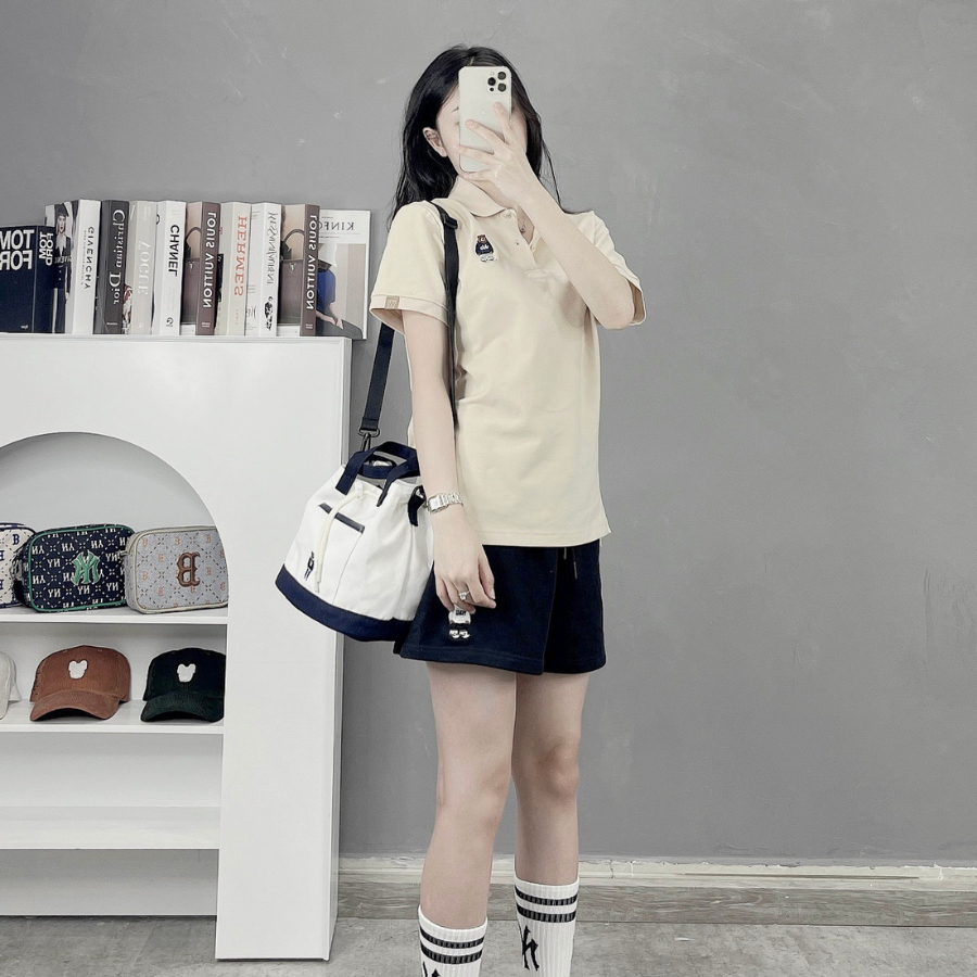 Túi Whoau Steve Bear Canvas Bucket WHBGD2315A Hàn Quốc 2023 - SOGU