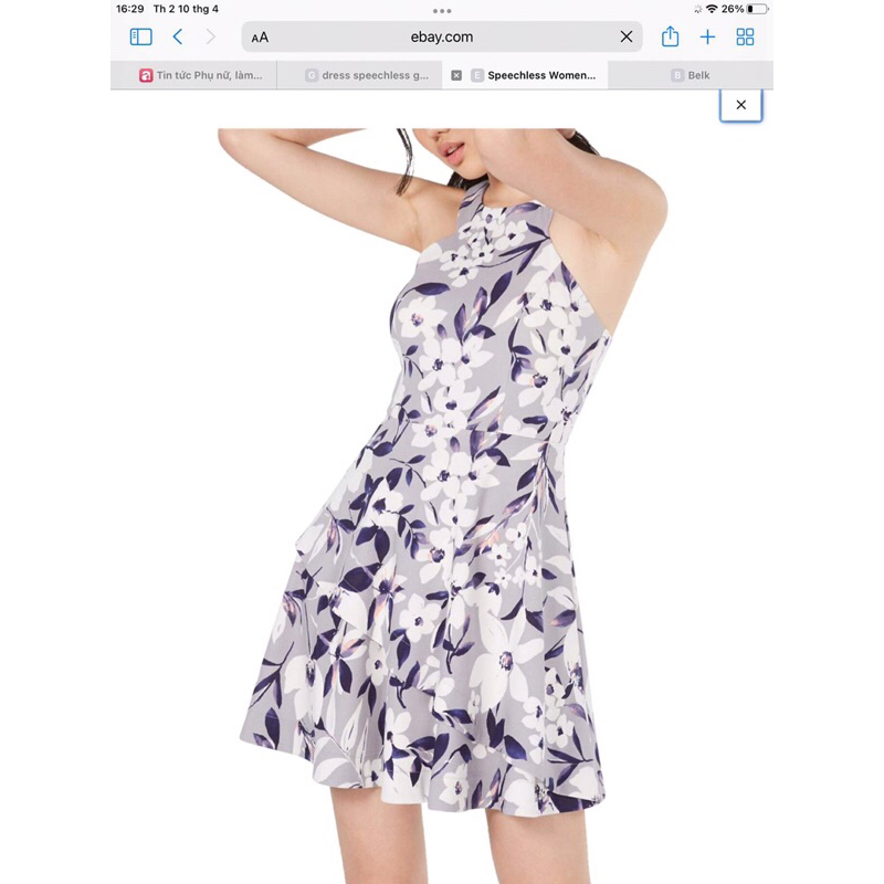 Đầm yếm Speechless dư xịn size S