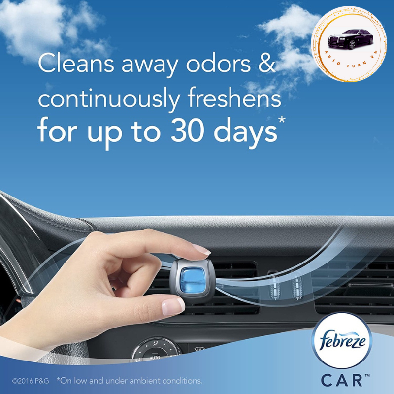 Nước hoa ô tô nhập Mỹ cao cấp Febreze sky mùi hương thơm dịu, tươi mát