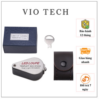 Kính lúp mini độ phóng đại 30 lần móc khóa cao cấp K7802