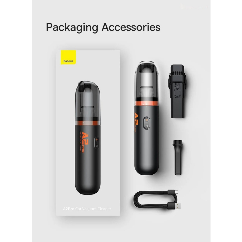 MÁY HÚT BỤI cầm tay mini chuyên dùng cho xe hơi ôtô Baseus A2 Pro / A3 Car Vacuum Cleaner đa năng tiện dụng linh hoạt