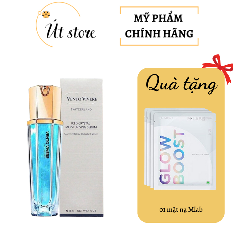 Serum vento dưỡng da, cấp ẩm Vento Vivere Ice Crystal Moisturising Serum Thụy Sĩ 45ml- Út store