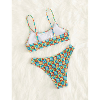 𝒫𝑒𝒶𝒸𝒽𝓎 𝒷𝒾𝓀𝒾𝓃𝒾 - Bộ Bikini Nữ Hoa 034