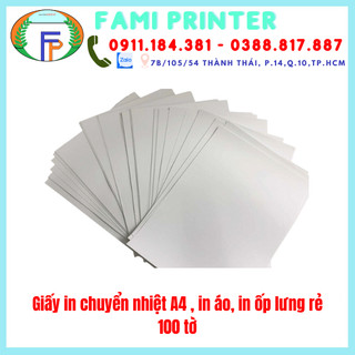 Giấy in chuyển nhiệt đế hồng a4, in áo in ốp lưng rẻ tiết kiệm hình ảnh đẹp chất lượng