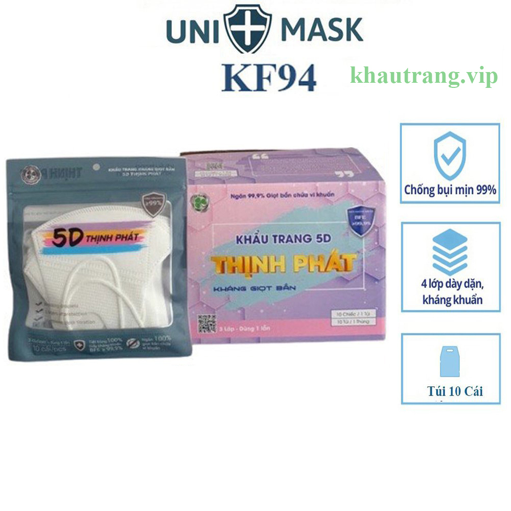 Thùng 200 Chiếc Khẩu Trang 5D Thịnh Phát Chính Hãng.
