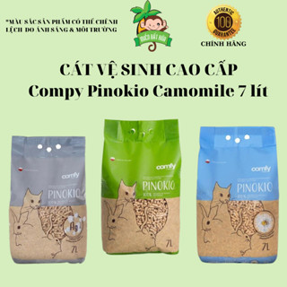 Cát vệ sinh - Gỗ nén Compy Pinokio Silver Guard 7 lít phù hợp thỏ, bọ, hamster, nhím, sóc bay...