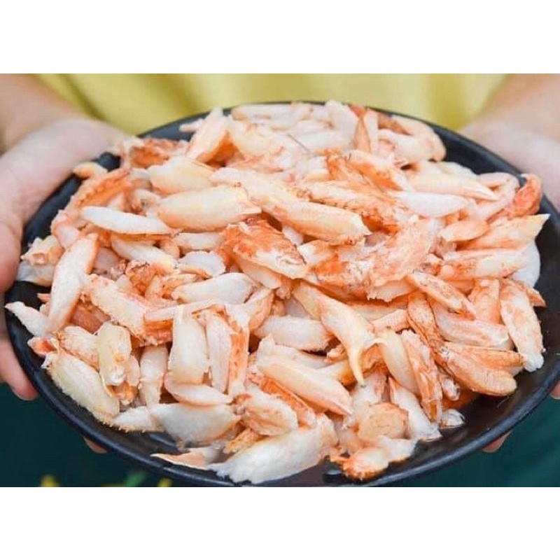 Thịt càng ghẹ bóc sẵn 500gr  rã đông còn 300gr