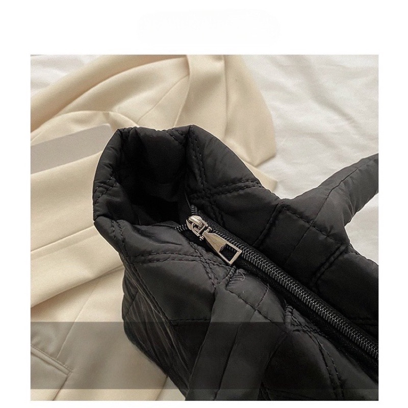 Túi tote phao trần trám siêu xinh đựng vừa laptop bag.thuhien | BigBuy360 - bigbuy360.vn