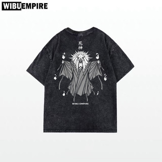 Wibu empire | áo thun wash form rộng shinigami | anime naruto - áo phông wash unisex