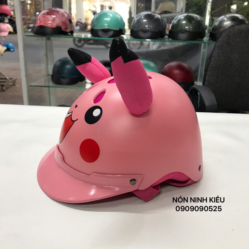 MŨ BẢO HIỂM TINTIN mèo kitty + Pikachu