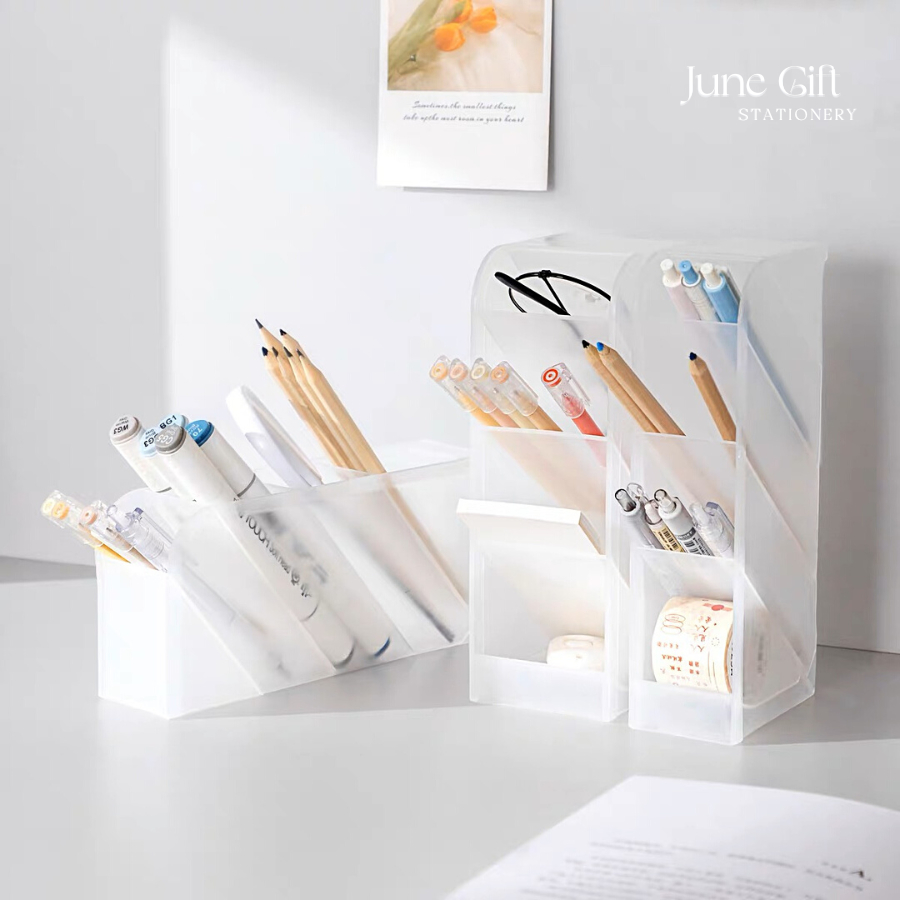 Hộp nhựa 4 tầng đựng bút, văn phòng phẩm, đồ dùng, trang trí decor phòng