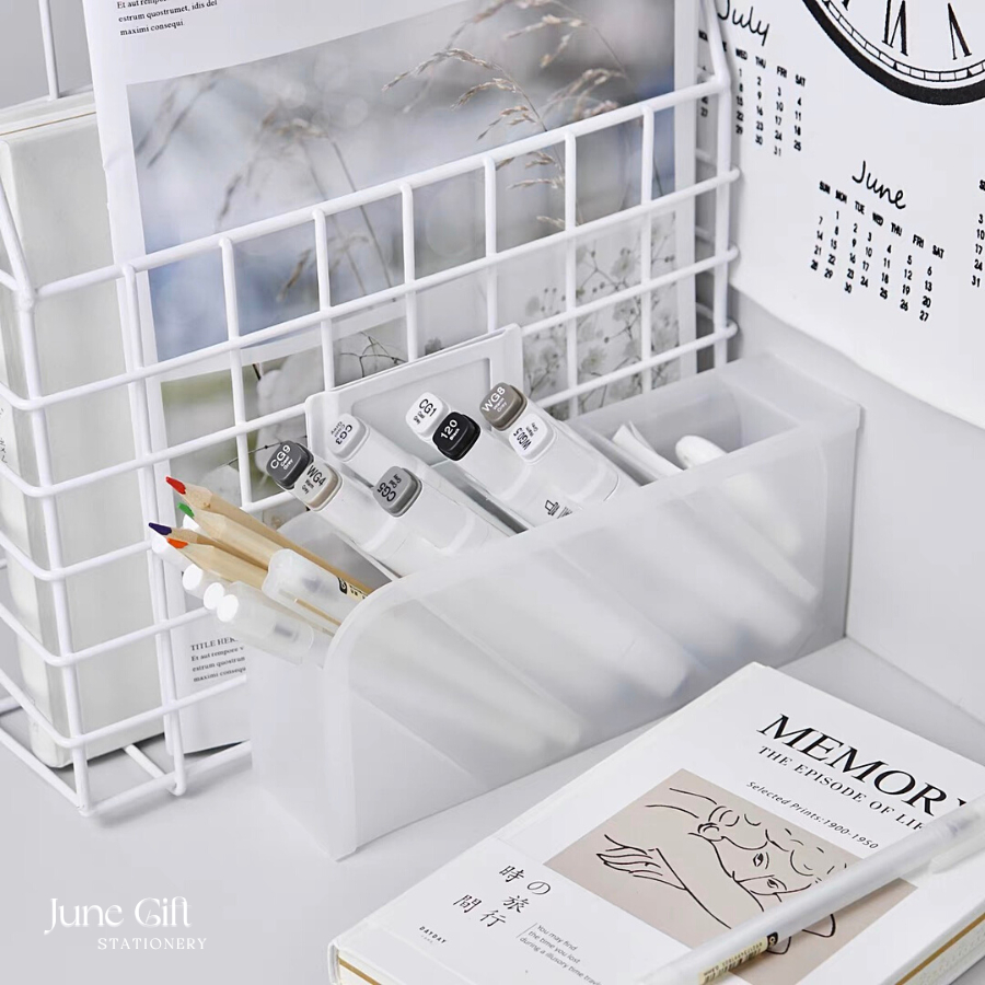 Hộp nhựa 4 tầng đựng bút, văn phòng phẩm, đồ dùng, trang trí decor phòng