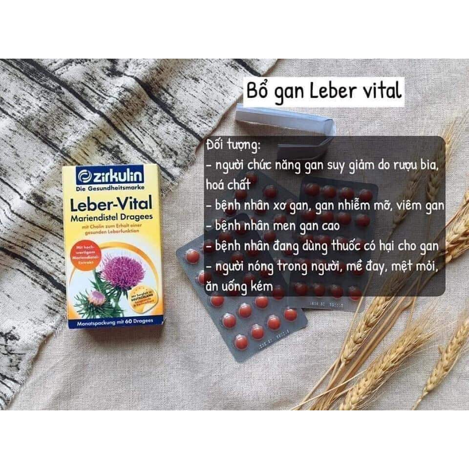 Hỗ trợgan - Zirkulin Leber Vital Mariendistel Dragees Đức