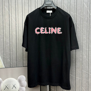 [ Luxury ] Áo T-shirt C logo đính đá ngực basic LA on web