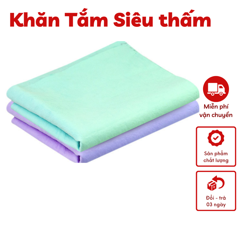 Khăn Tắm Cho Chó Mèo Thấm Hút Nhanh Siêu Tiện Dụng