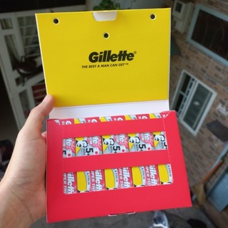 Combo 5 Hộp 6 lưỡi lam trắng Gillette super Thin